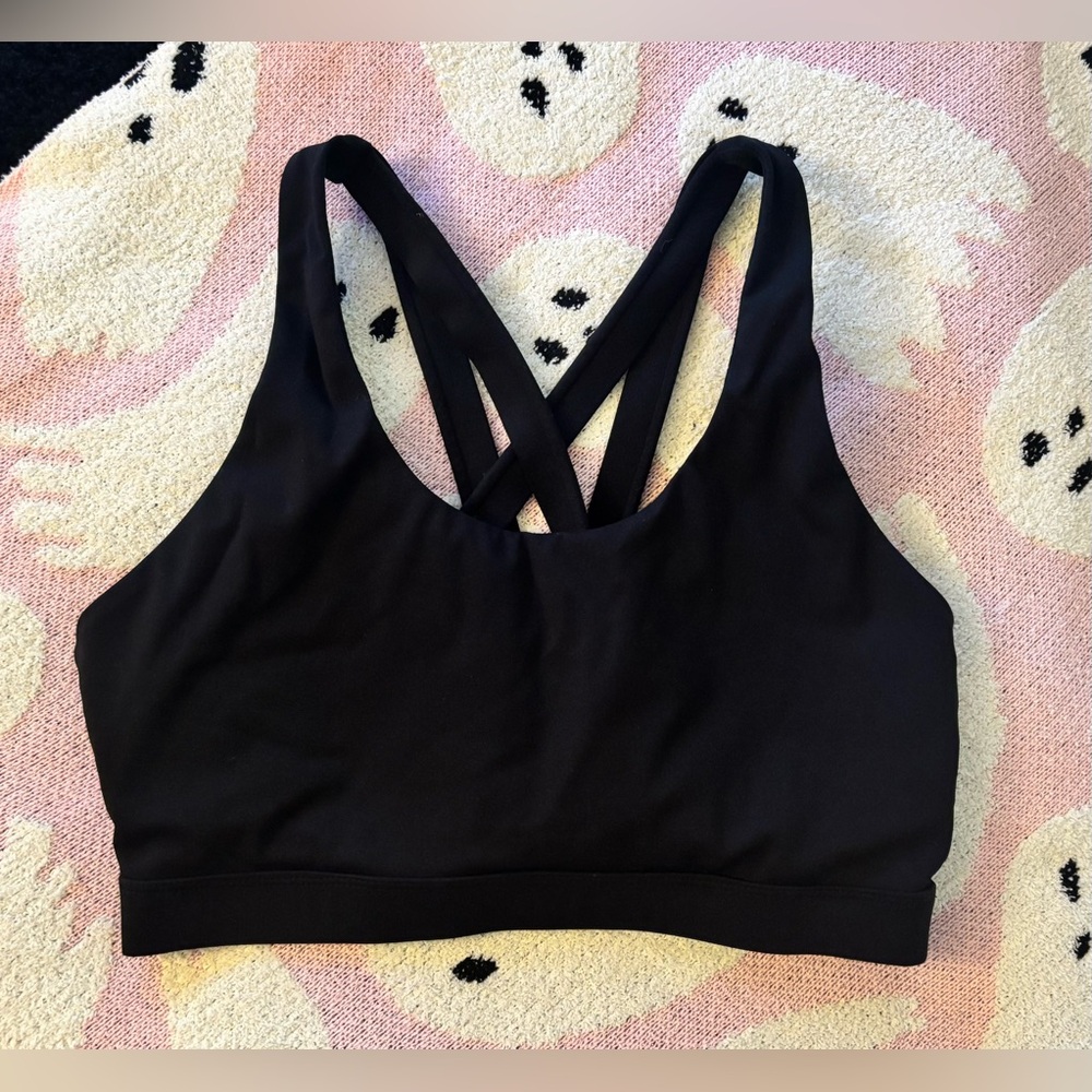 lululemon athletica Black Cross-Back Sports Bra